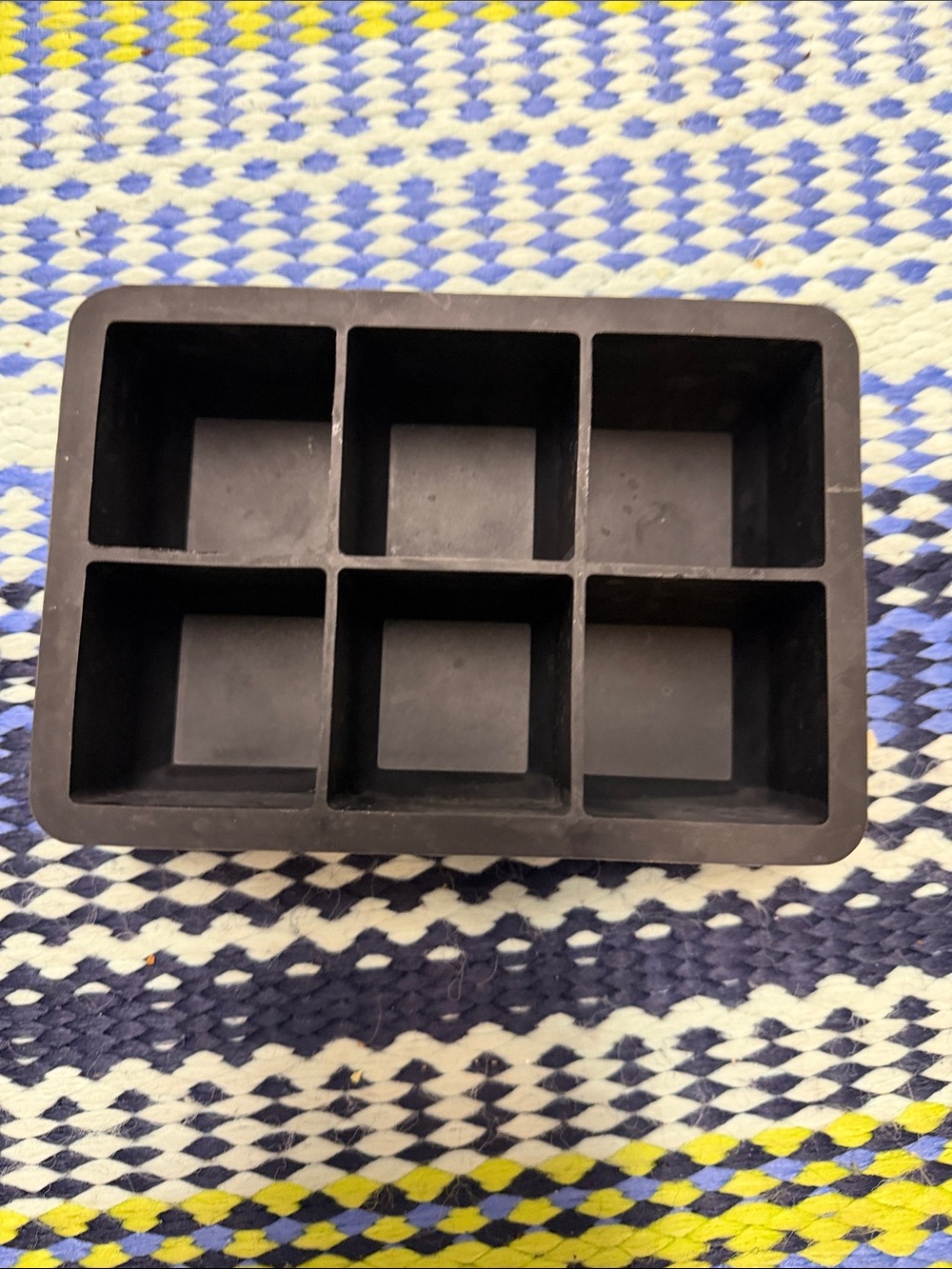 Black Silicone 6-Cavity Organizer Tray - Home Storage